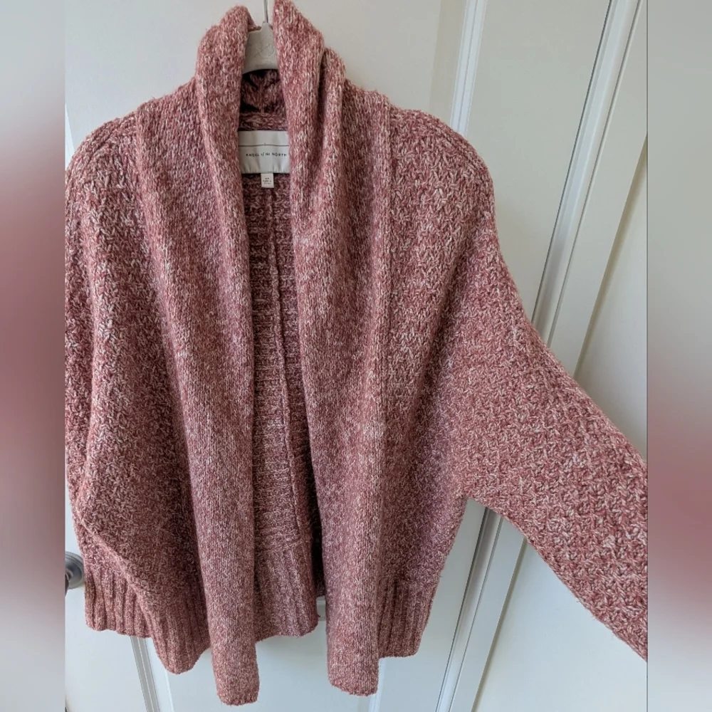 Angel Of The North Marled Pink Open Cardigan - Picture 2 of 14
